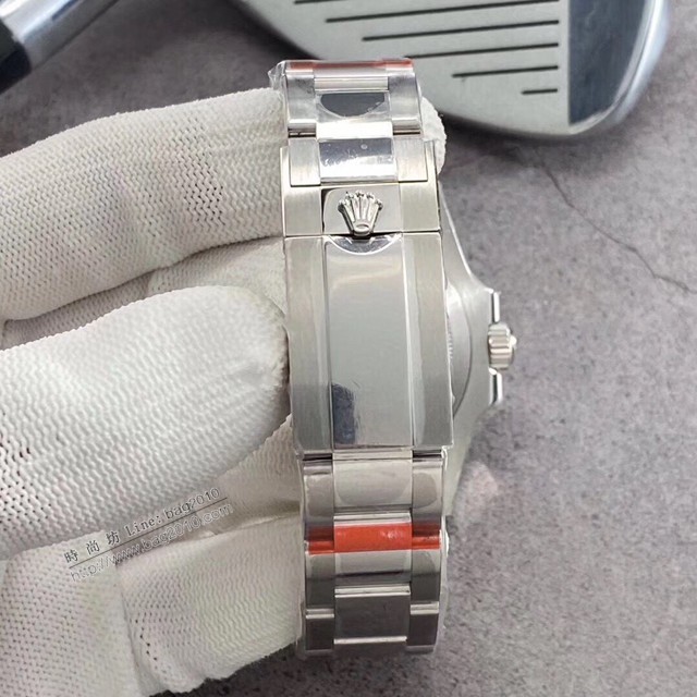 勞力士複刻手錶 Rolex男士腕表 黑藍陶瓷圈 GMTMASTER格林尼治型環球腕表 126710BLRO-0001  gjs2183